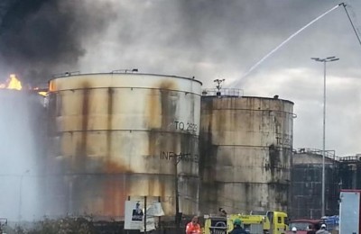 Incêndio em tanques da empresa Ultracargo