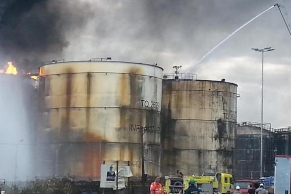 incêndio porto Samtos