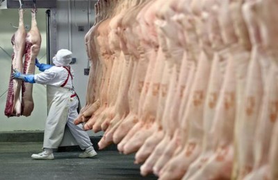 Carregamento de carne suína