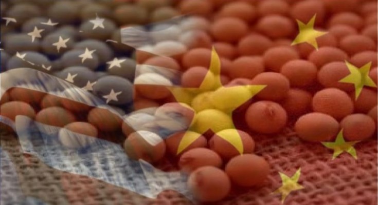 EUA-China-bandeira-americana-bandeira-chinesa-soja